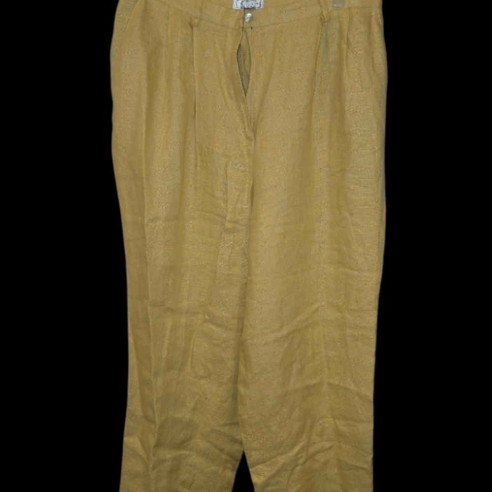 Jennifer Moore Mustard Wide Leg Pants